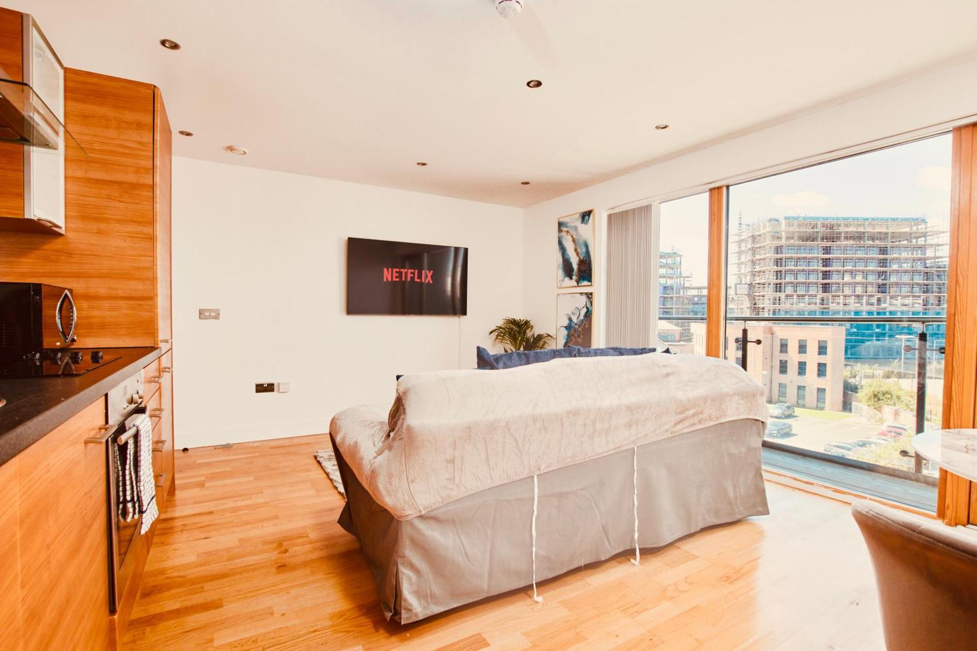 King Deluxe City Apt Large Balcony& Free Parking! Leeds  Kamer foto